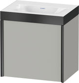 DURAVIT XViu Waschtischunterbauset c-bonded 460x450x330mm mit 1 Tür, schwarz/betongrau matt