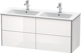 Duravit XSquare Waschtischunterbau 1280 mm, wandhängend, mit Schubkasten und Siphonausschnitt