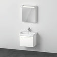 Duravit No.1 Möbel-Set 650x450mm Weiß Matt mit Waschtisch, Unterbau und Spiegelschrank