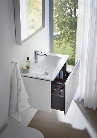 DURAVIT L-Cube Waschtischunterbau 620 mm, 1 Auszug, Weiß Matt, Wandmontage