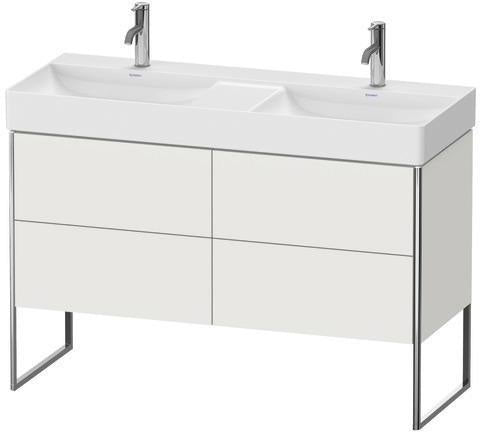 Duravit XSQUARE Waschtischunterbau 1184 mm mit 4 Auszügen, s-matt, Eiche, Anschlag links