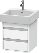 DURAVIT Ketho Waschtischunterbau wandhängend 440x450x480 mm, 2 Schubkästen, weiß matt