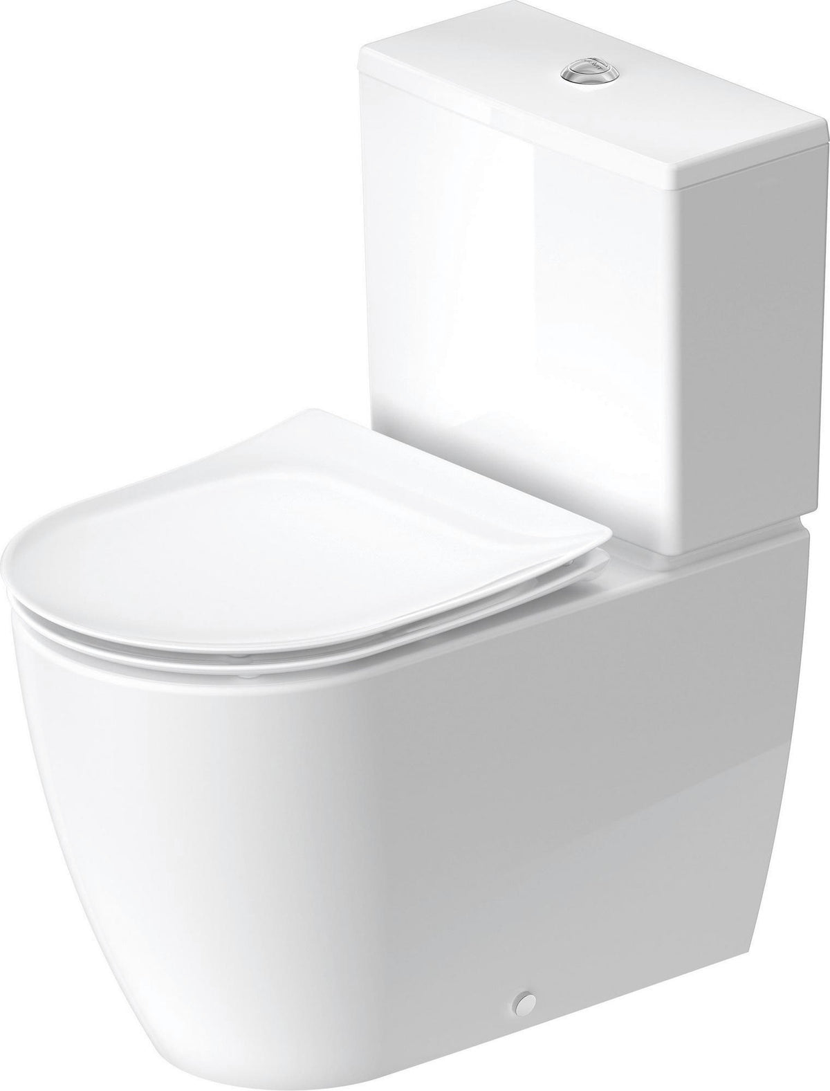 DURAVIT Soleil by Starck Stand-WC Kombi 650 mm, spülrandlos, weiß, inkl. Befestigung