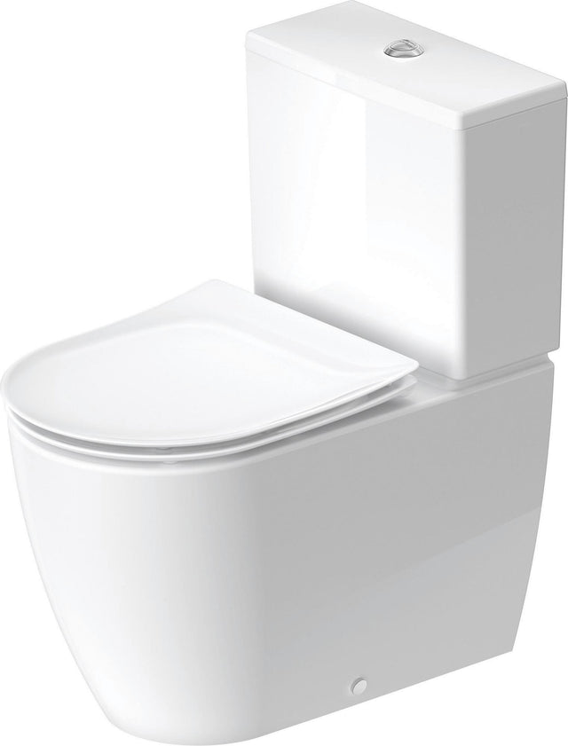 DURAVIT Soleil by Starck Stand-WC Kombi 650 mm, spülrandlos, weiß, inkl. Befestigung