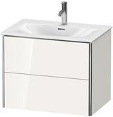 Duravit XSquare Waschtischunterbau 710 mm mit 2 Schubkästen in Steingrau matt