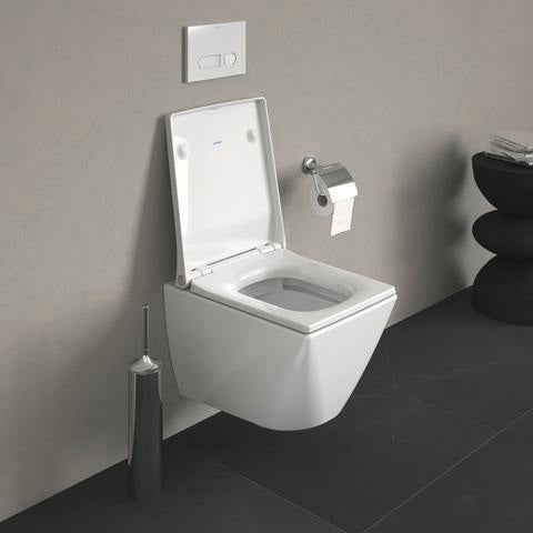 DURAVIT WC-Sitz Design Classics Viu Comp. Weiß mit Edelstahl-Scharnieren, ohne Absenkautomatik