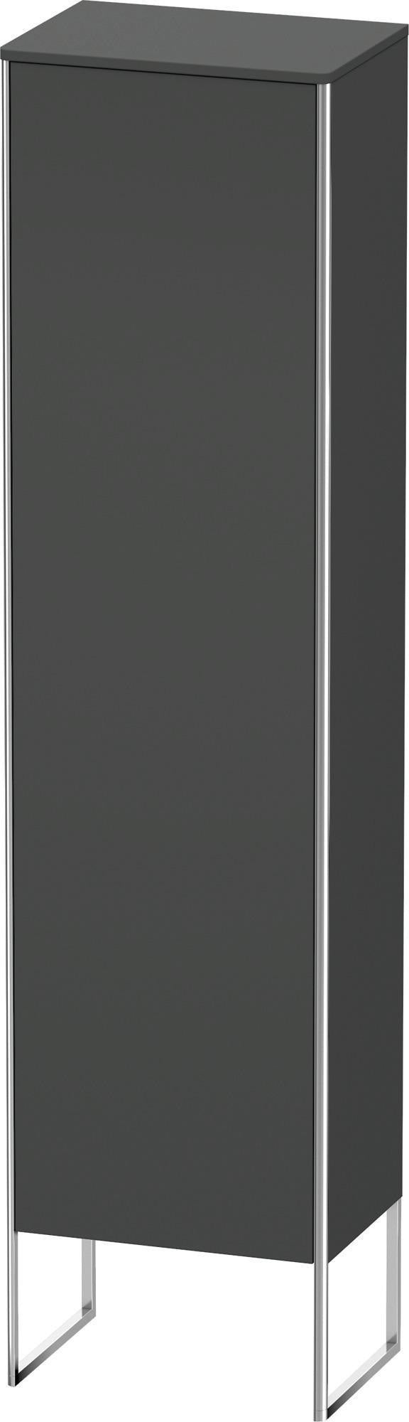 DURAVIT XSquare Hochschrank 2016 mm graphit matt, bodenstehend, Tür rechts, Tip-On