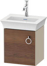 DURAVIT White Tulip Waschtischunterbau wandhängend 384 mm Nussbaum Taupe von Philippe Starck