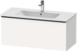 Duravit D-Neo Waschtischunterbau 1010 mm, 1 Auszug, Weiß Matt, Griff Bronze Gebürstet, Wandhängend