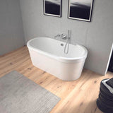 DURAVIT C.1 Wanneneinlauf 205 mm rund, Schwarz Matt, Wandmontage, mit Strahlregler