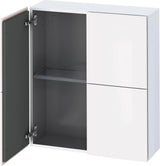 DURAVIT L-Cube Halbhochschrank Eiche 700 mm – 2 Türen mit Soft-Close & Glasböden