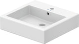 Duravit Waschtisch Vero 500 mm weiß mit Überlauf und 1 Hahnloch – wandmontiert
