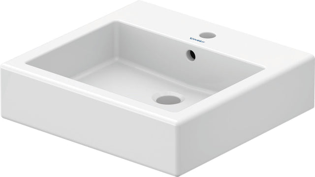 Duravit Waschtisch Vero 500 mm weiß mit Überlauf und 1 Hahnloch – wandmontiert