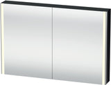 Duravit XSquare Spiegelschrank 800 mm mit LED-Beleuchtung und Soft-Close, Schwarz