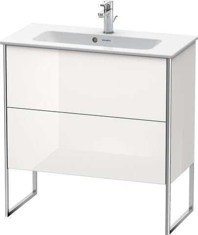Duravit Waschtischunterbau XSQUARE 810x831x388 mm mit 2 Auszügen, s-matt, Eiche Ahorn