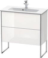 Duravit Waschtischunterbau XSQUARE 810x831x388 mm mit 2 Auszügen, s-matt, Eiche Ahorn