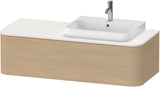 DURAVIT Happy D.2 Konsolenwaschtischunterbau 1300 mm taupe supermatt mit Tip-On und LED