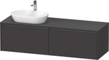 DURAVIT Ketho.2 Waschtischunterbau 1600 mm betongrau matt mit 2 Auszügen