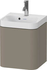 DURAVIT Happy D.2 Waschtischset 400 mm wandhängend, Steingrau Seidenmatt, 1 Tür rechts