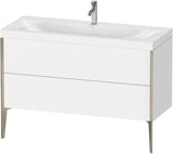 DURAVIT XViu c-bonded Waschtischset 1200 mm weiß mit Push-Open und Soft-Close