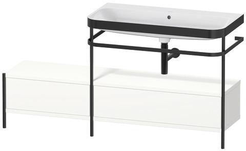 Duravit Waschtischset Happy D.2 Plus 1600x490 mm Ein Hahnloch Taupe Supermatt