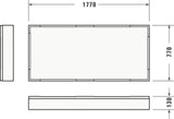 Duravit Wannenträger Starck Slimline 1800x800 mm – Rechteckig, Polystyrol, Weiß