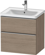 Duravit D-Neo Waschtischunterbau 634 mm Eiche Terra Matt mit Soft-Close-Auszug