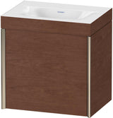 DURAVIT XViu Waschtischunterbau 460 mm, 1 Tür, champagner matt/nussbaum gebürstet, wandhängend