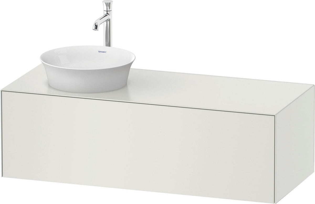 DURAVIT White Tulip Waschtischunterbau 1300 mm graphit seidenmatt mit LED-Innenbeleuchtung und Tip-On-Technik