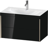 DURAVIT XViu c-bonded Waschtischset 800 mm wandhängend mit 2 Schubkästen und Tip-on-Technik