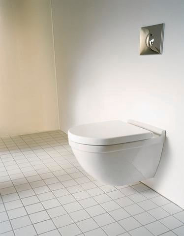 Duravit Wand-WC Starck 3 540 mm Tiefspüler spülrandlos Durafix weiß