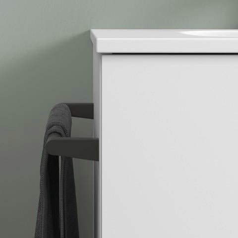 DURAVIT Handtuchhalter Sivida 355x30x70mm inkl. Befestigungsmaterial Diamantschwarz