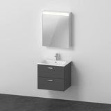 DURAVIT XBase Möbel-Set 630 mm – Waschtisch, Unterbau & Spiegelschrank in Weiß Glänzend