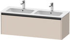 taupe supermatt / 1 Auszug / Waschtischunterbau