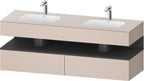 weiß / QA EWT m.Kon-WTU,1600x550x600mm,WPl:2 Ni-Bel,Taupe Matt,Ni:Graphit Matt,Dekor