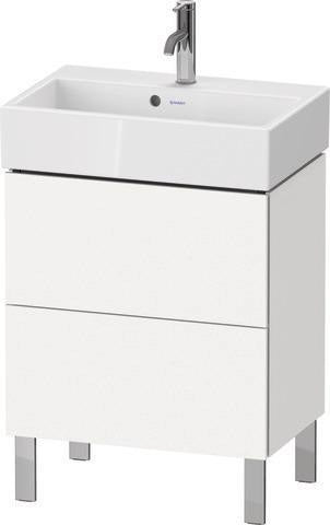 Duravit Waschtischunterbau L-Cube Compact 584 mm, 2 Auszüge, weiß matt, für Vero Air 236860
