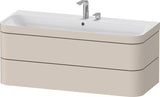Duravit Waschtischset Happy D.2 Plus 2 Schubkästen 1175 mm eiche hell taupe supermatt