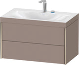 DURAVIT XViu c-bonded Waschtischset 800 mm wandhängend mit 2 Schubkästen und Tip-on-Technik
