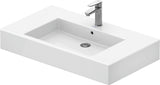 DURAVIT Vero Möbelwaschtisch 850 mm weiß WonderGliss mit Überlauf und Hahnlochbank