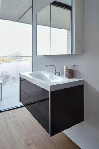 Duravit D.1 2-Loch Waschtischarmatur Chrom mit Keramikmischsystem und 148 mm Ausladung