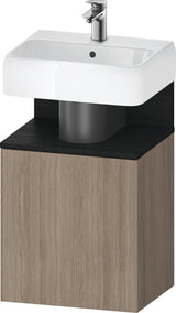 DURAVIT Qatego Waschtischunterbau 440 mm Eiche Terra Matt, 1 Tür links, Tip-On