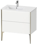 Duravit Waschtischunterbau XVIU 810x834x480mm 2 Auszüge Ahorn mitte Schürze s-matt