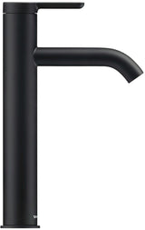 DURAVIT C.1 Einhebel-Waschtischmischer L ohne Zugstange, Schwarz Matt, 136 mm Ausladung