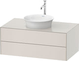 DURAVIT White Tulip Waschtischunterbau wandhängend 1000 mm, 2 Schubkästen, Weiß Seidenmatt