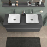 DURAVIT Sivida Waschtischset 1350 mm mit Konsole, 2 Becken, weiss
