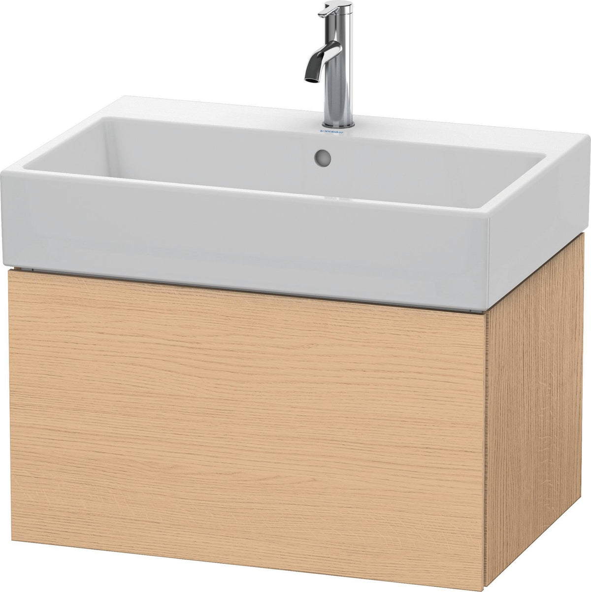 Duravit L-Cube Waschtischunterbau 684 mm weiß matt, 1 Auszug, wandhängend, Tip-On