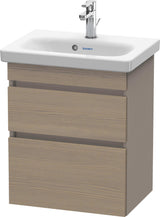 DURAVIT DuraStyle Waschtischunterbau wandhängend 610x500x370 mm Eiche Terra/Weiß Matt