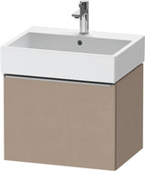 DURAVIT D-Neo Waschtischunterbau 584 mm wandhängend mit 1 Auszug, Griff Bronze, Weiß Matt