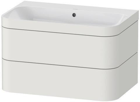 Duravit Waschtischset Happy D.2 Plus 2 Schubkästen 775x490 mm taupe supermatt