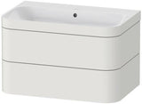 Duravit Waschtischset Happy D.2 Plus 2 Schubkästen 775x490 mm taupe supermatt